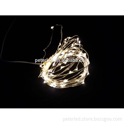 CE or ROHS gold detector 10 meter depth copper string light with different color available ,small order acceptable